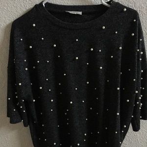 Zara, knit shortsleeve top